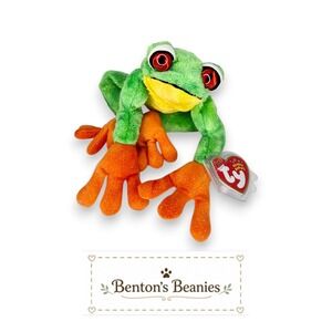 Panama the Frog Ty Beanie Baby | Pond Hopper 🐸 | Mint Heart Tag ⭐
